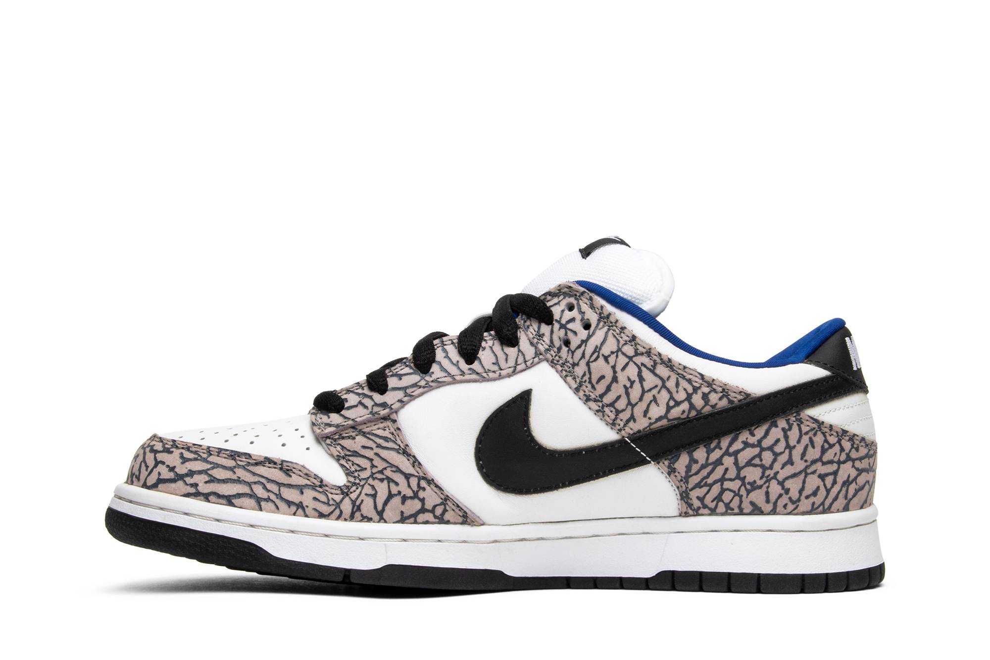 Nike SB Dunk Low Pro x Supreme 'White Cement' 304292-001 - Image 3