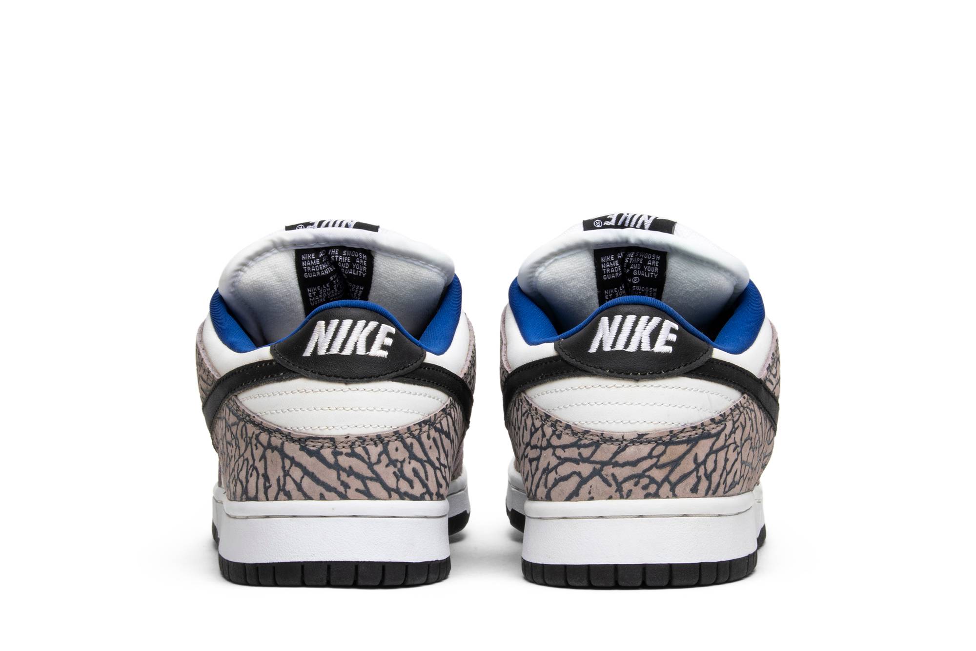 Nike SB Dunk Low Pro x Supreme 'White Cement' 304292-001 - Image 6